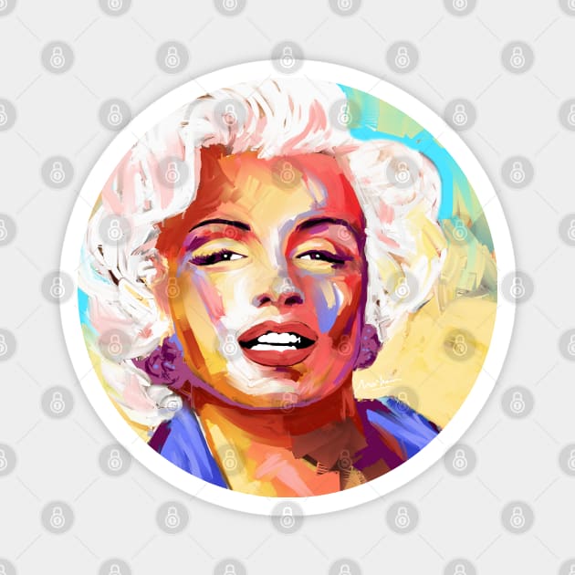 marilyn monroe Magnet by mailsoncello